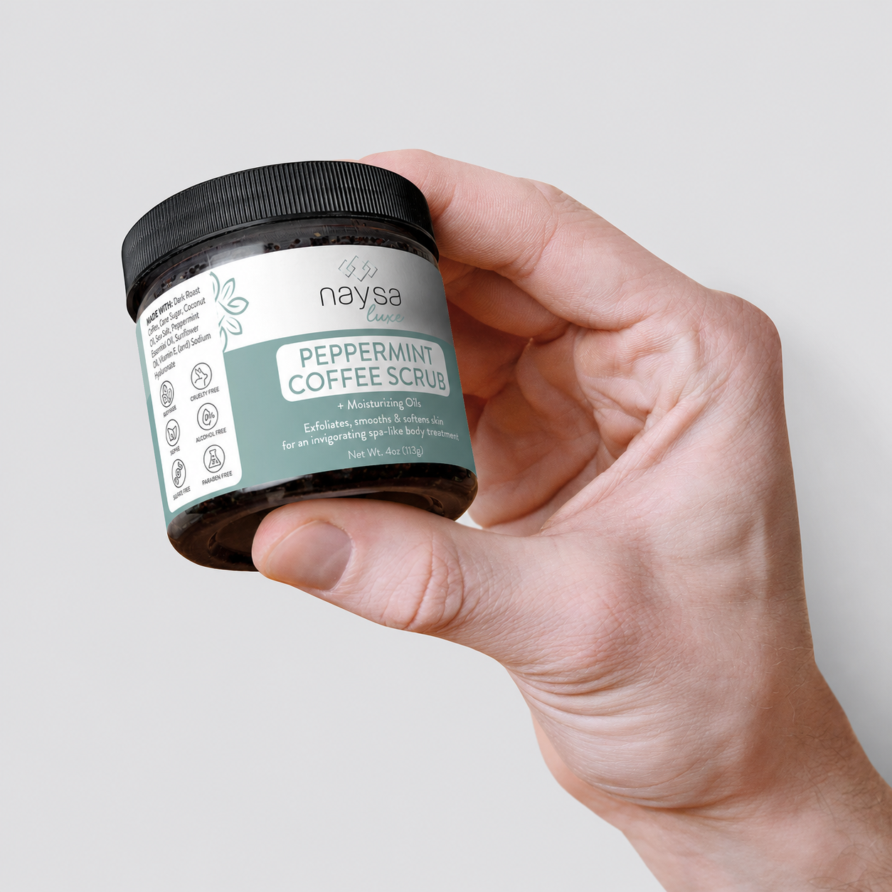 Peppermint Coffee Scrub