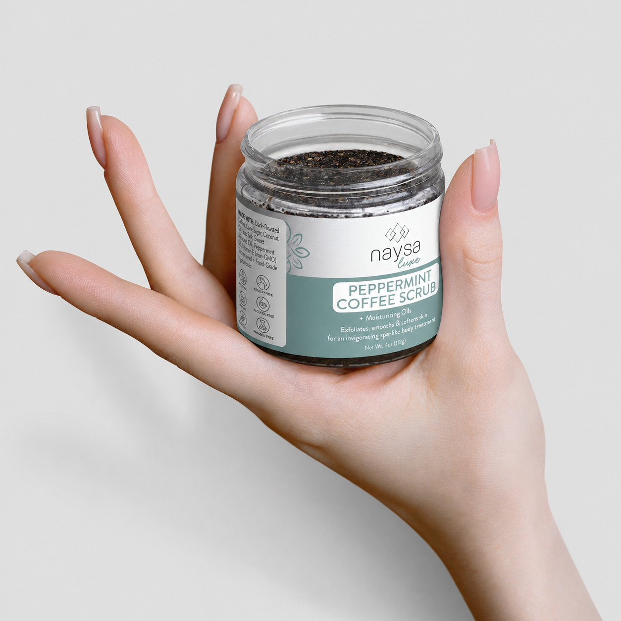 Peppermint Coffee Scrub