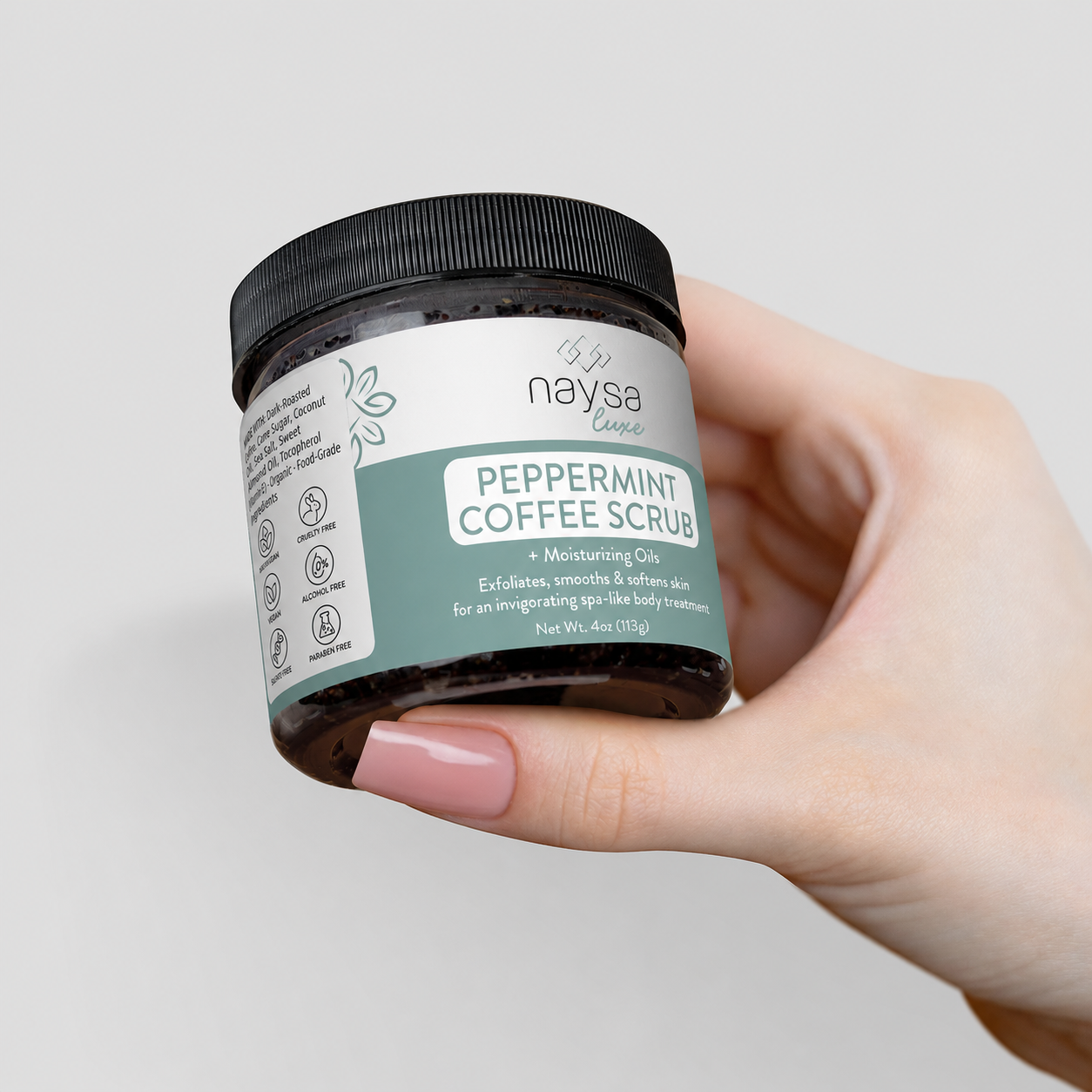 Peppermint Coffee Scrub